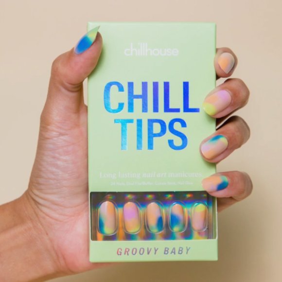 NEW CHILL TIPS OLIVE & JUNE THE INSTANT MANI Press On Nails Pack of 3 - Picture 2 of 7